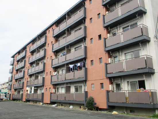 浜松市の集合住宅の外壁塗装工事