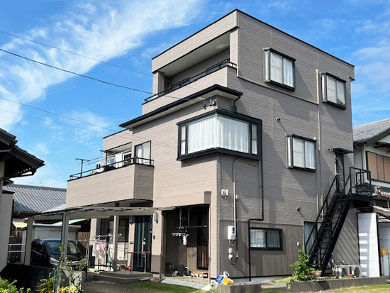 吉田町M様邸の屋根及び外壁塗装工事